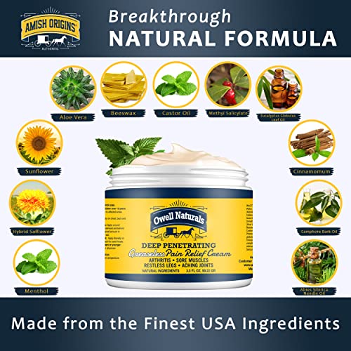 Amish Origins Deep Pain Relief Medicated Pain Relief