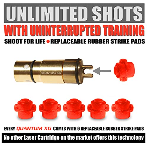 Quantum XG 9mm Dry Fire Laser Training System Includes Auto Scoring Laser Ammo Target, 9mm Laser