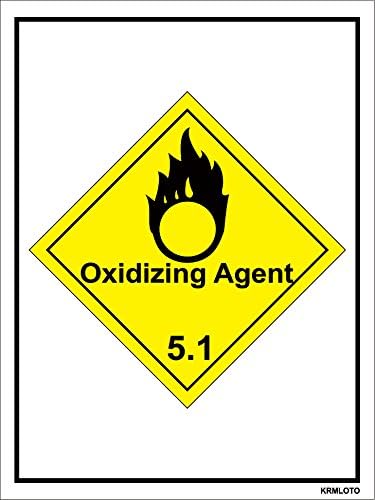 Self Adhesive Labels - Oxidizing Agent (Set of 50 pcs)