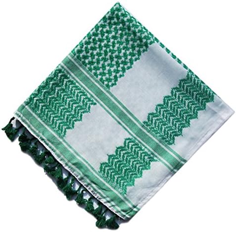Green and White Kufiya
