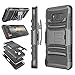 Galaxy S8 Case, Samsung S8 Holster Belt, Tekcoo [Hoplite] Shock Absorbing [Black] Locking Clip Defender Heavy Full Body Kickstand Carrying Armor Cases Cover for Samsung Galaxy S VIII (5.8 inch)