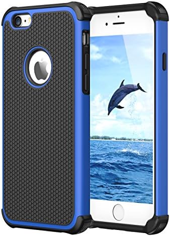 CHTech Double Durable Shockproof Case for Apple iPhone 6/6S 4.7 Inch (Blue)