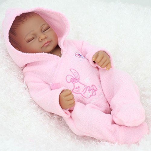 11 inch mini black cute alive newborn sleeping baby dol…