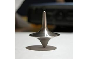 HTPPZJR Accurate Spinning Top,Portable Precision Metal Spinner Top Premium Exquisite Perfect Balance Desktop Gyro Toys Vintage Totem Zinc Alloy Toy Spinning Top Desk EDC Little Fidget Toy