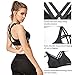 Yvette Strappy Sports Bras for Women High Impact for Large Bust Plus Size Criss Cross Back