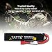 TATTU 7.4V Airsoft LiPO Battery with Deans Connector, 1000mAh 25C 2S Battery Pack for Airsoft Guns