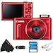 Canon PowerShot SX610 HS Digital Camera (Red) + 32GB Pixi-Basic Accessory Bundle
