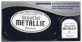 Tuskineko Stazon Metallic Ink Kit, Platinum