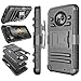 Moto X4 Case, 2017 Motorola Moto X 4th Generation Holster Clip, Tekcoo [Hoplite] Shock Absorbing [Black] Swivel Locking Belt Defender Heavy Full Body Kickstand Carrying Tank Armor Cases Cover