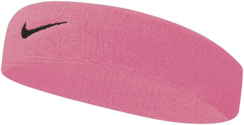 NIKE HEADBAND SWOOSH PINK/BLACK, standard size