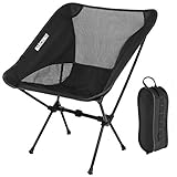 MARCHWAY Ultralight Folding Camping Chair, Portable Compact for Outdoor Camp, Travel, Beach, Picnic, Festival, Hiking, Lightweight Backpacking
