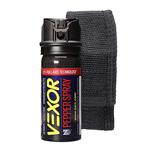 Vexor Self Defense Pepper Spray with Holster — Maximum Police Strength