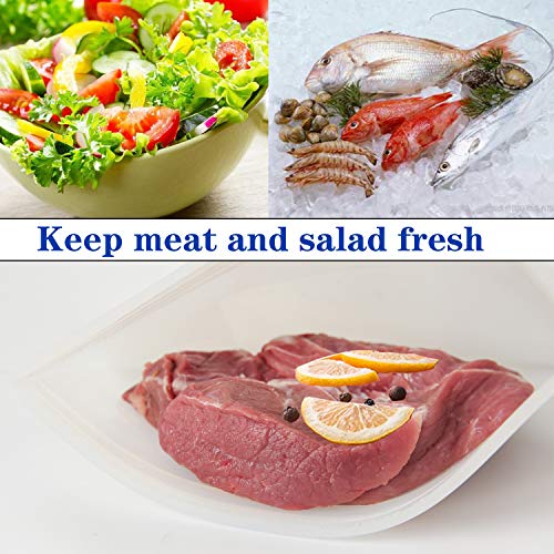 image for ALANCARL Silicone Bags,Reusable Silicone Food Airtight Seal Food Prese