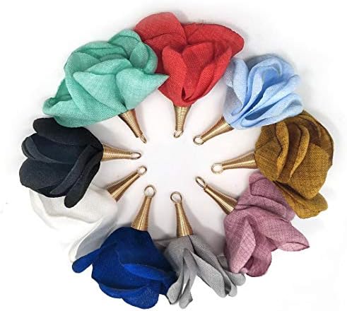 100Pcs Handmade Tiny Soft Tassels Mini Tassels,Colorful Tassels, Earring Tassels Assorted Colors Randomly (38)