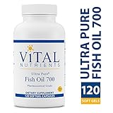 Vital Nutrients - Ultra Pure Fish Oil 700 (Pharmaceutical Grade) - Hi-Potency Deep Sea Fish Oil, Cardiovascular Support - 120 Softgels
