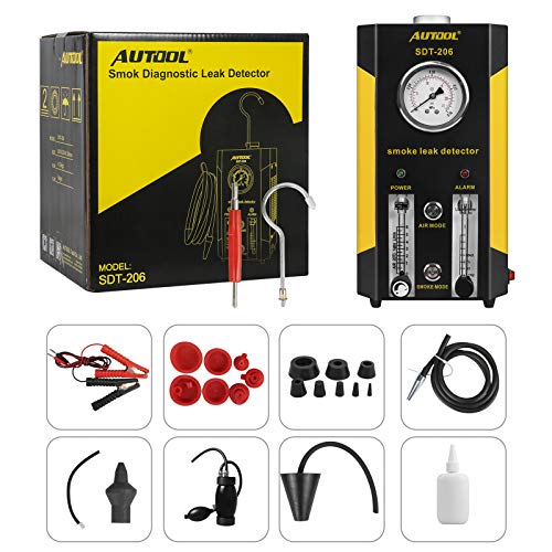 AUTOOL Pipe Leak Detectors EVAP Leak Tester Machine Automotive Conduit Pipe System Fuel Leak Detector Automotive Fuel Leakage Diagnostic Tester Adjustable Flow Meter for 12V Car Vehicle Boat - Thumbnail 7