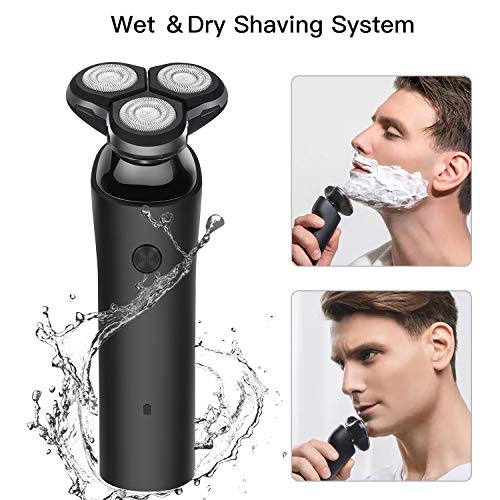 Electric Razor for Men Wet and Dry Rotary Shavers Cordless Waterproof Electric Shaver USB Rechargeable Electric Shaving Razors