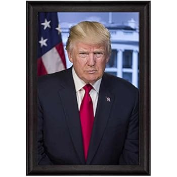 Amazon.com: wall26 - Portrait of Donald Trump (45th ...