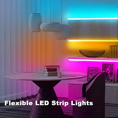 PHOPOLLO Bluetooth Led Strip Lights 50ft 5050 RGB Color Changing LED