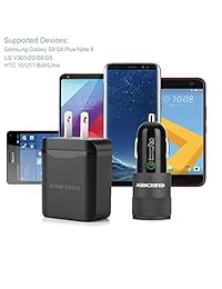 eleckey Quick Charge 2.0 30 W rápida USB Rapid Cargador de Coche Cargador de Coche para Samsung Galaxy S7 s7edge, S6 S6 Edge Note 5 Note 4, HTC, Nexus 6