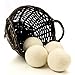Organic Wool Dryer Balls, 4-Pack — Natural Ecofriendly Fabric Softener — Reusable Dryer Sheets for Infants — Soft and Gentle on Clothes & Skin