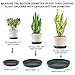 TITE Plant Saucer 10 inch Drip Trays Dark Green Plastic Tray Saucers Indoor Outdoor Flower Pot Round (10 in x 5 Pack)