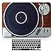 Bizcustom MacBook Pro13 CD-ROM 2008-2012 Vintage Wood Music Player Design Paint Hard Rubberized Case and Black Keyboard Cover for MacBook Pro 13 CD-ROM Model A1278, None Retina