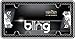 Cruiser Accessories 18525 Button Tuck Bling License Plate Frame, Chrome/Black/Clear