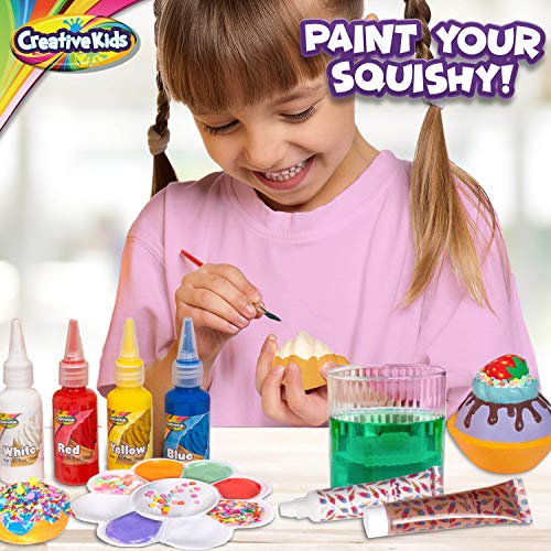 Creative Kids Paint Your Own Squishies Kit Color 3 Jumbo & 2 Keychain