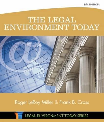 Download The Legal Environment Today (Miller Business Law Today Family) Download The Legal Environment Today (Miller Business Law Today Family)