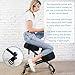Sleekform Adjustable Seat Angle and Height Kneeling Chair, Ergonomic Posture Stool Chairs for Office and Home - Thick Comfortable Cushions, Wheels