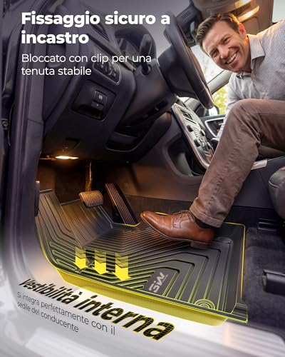 3W VOLVO XC60 2018-2025 2026 Set of 4 Thorex™ Car Mats & Tailored Boot Mat Easy Clean Heavy Duty Car Mats and Non-Slip Boot Mat for VOLVO XC60
