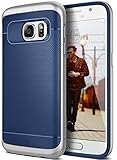 Galaxy S7 Case, Caseology [Wavelength Series] Slim Dual Layer Protective Textured Grip Corner Cushion Design for Samsung Galaxy S7 (2016) - Navy Blue / Silver