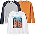 Spotted Zebra Boys' Toddler & Kids 3-Pack Long-Sleeve T-Shirts