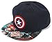 BIOWORLD Marvel Captain America Logo Sublimated Bill Navy Snapback Cap Hat