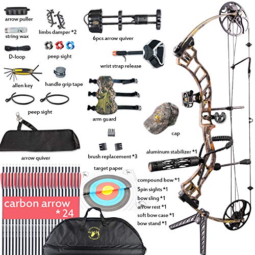image for XGEEK Compound Bow，Father's Day Compound Hunting Bow Kit，CNC Milli
