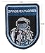 TENNER.LONDON Set of 7 Iron on/Sew On Astronaut Embroidered Patch Space Agency Applique Space Explorer Craft Embroidery Motif Transfer 7 Set Astronaut