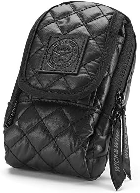 Vape Pen Carrying Case for Travels - Secure, Organized, Premium Vape Bag - Fits Medium Mechanical Box Mods, e-Juice, Battery, Tank Holder & Accessories - Wick and Wire (Stash Black)
