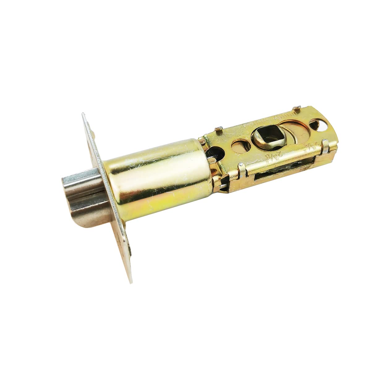 Qrity Mortice Door Bolts, 70/60mm Adjustable Latch, Tubular Latch Door Mortice Catch Bolt, Plunger Latch, Tubular Insert Lock, for Internal Wooden Doors