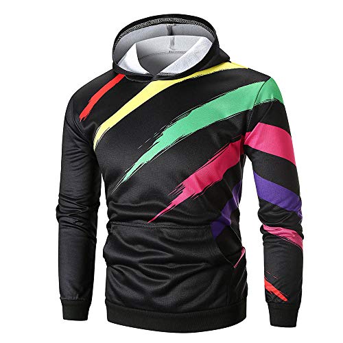 Clearance! Men's Fashion Sport Hooded Printed Long Sleeve Hoodie Sweatshirt TopTee Outwear - Thumbnail 6