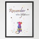 Dignovel Studios 11X14 The Lion King inspired Simba Quote Watercolor Art Print Wall Art Home Decor Giclee Inspirational Art Wall Hanging Birthday Gift N405
