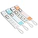 Liname Pacifier Clip for Boys & Girls - 4 Pack - Premium Quality & Modern 2-Sided Design - Pacifier Clips Fit all Pacifiers & Soothers - Perfect Baby Shower Gift