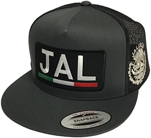 Jalisco Logo Federal 2 Logos Hat Dark Grey Mesh Snapback