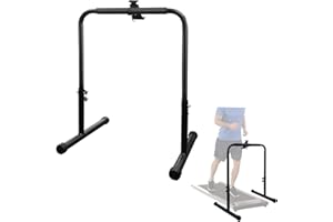 Ayearparty 24.4 Inch Wide Handle Bar for Walking Pad Only with Phone Holder Adjustable Handrail Height from 30.7 to 39.37in C