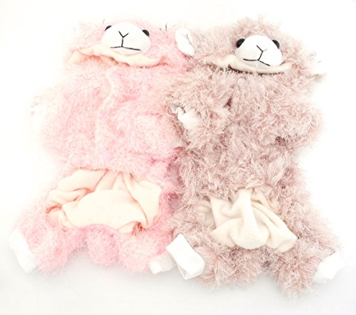 ZUNEA Pet Apparel Small Dog Cat Clothes Winter Plush Fleece Goat Halloween Costume Party Clothing