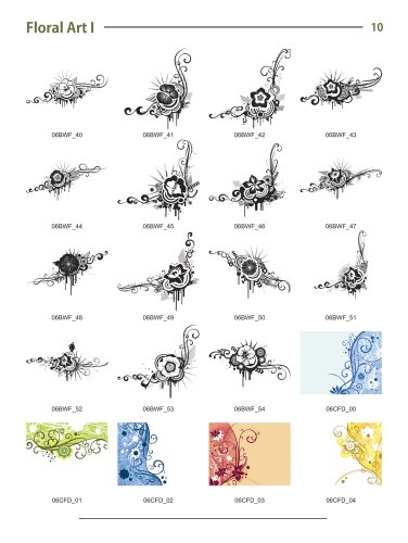 image for Clipart deSIGN USA Floral Backgrounds-Vector Art Images-Grunge Floral 