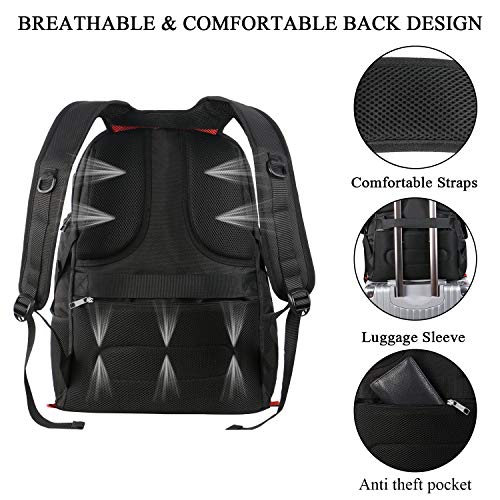 image for YOREPEK 17 Inch Laptop Backpack,Extra Large Travel Backpacks for Men,T