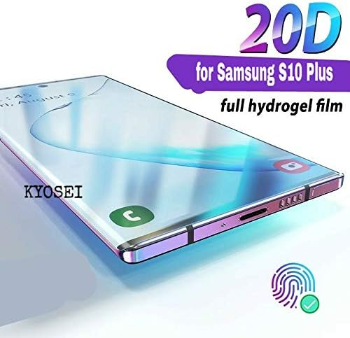 KYOSEI Hammer Proof Tempered Screen Protector Screen Guard[Ultrasonic Fingerprint Compatible]+ Camera Lens Protector for Samsung Galaxy S10 Plus