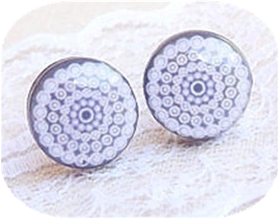 Black And White Stud Earrings Small Stud Earrings Black