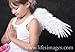 FashionWings (TM Children's Unisex White Spread Feather Angel Wings Halo